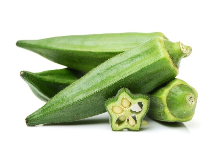 carbs in okra
