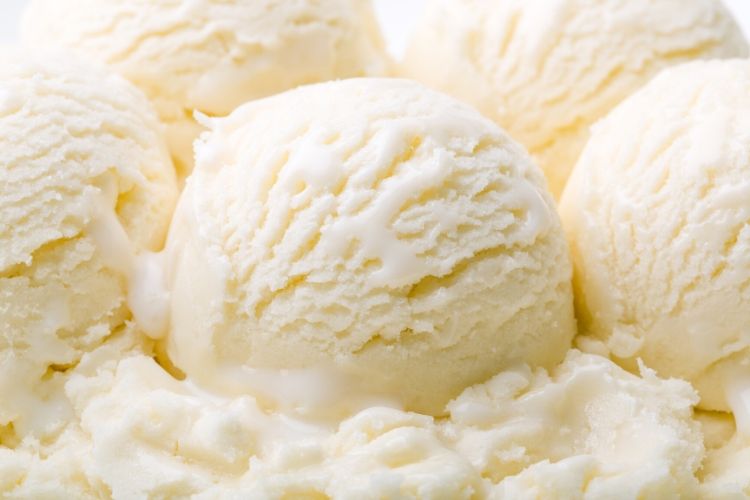 vanilla calories in ice cream