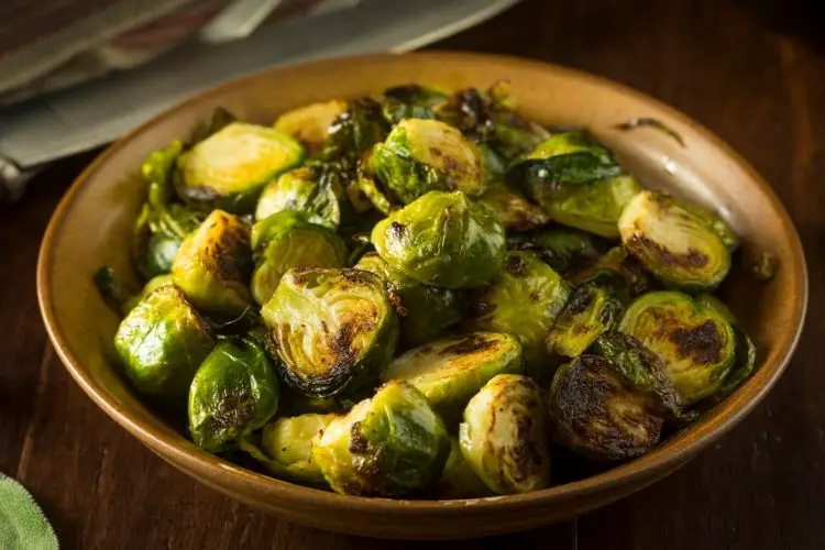 cooked brussel sprouts calories
